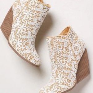 very volatile white rustic wedges
